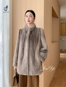 Approvisionnement d'usine Filles Veste D'hiver Outwear Femmes Mode Réel <span class=keywords><strong>Manteau</strong></span> De <span class=keywords><strong>Fourrure</strong></span> De <span class=keywords><strong>Vison</strong></span> <span class=keywords><strong>Fourrure</strong></span> Hiver - Product Image 5
