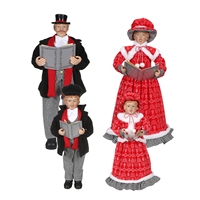 SOTE Nouveauté Ornement de Chorale en Plastique et Tissu Certifié CE 70CM/50CM pour Décoration Intérieure de Noël