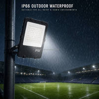 Projecteur LED à haute efficacité énergétique 200 Watts pour terrain de badminton 6KV 60 lentilles optiques 150 Lm/w IP66