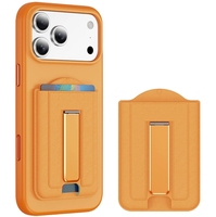 Fungsi Stand Lipat, Dompet PC Keras dengan Slot Kartu, Kantong Kartu Kredit Magnetik untuk Casing Ponsel iPhone 17 16 15