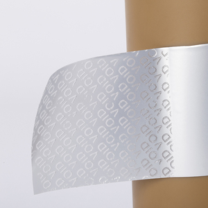 Étiquette d'autocollant thermique directe de couleur de logo personnalisé d'usine du Vietnam rouleau d'étiquette VOID Film PP auto-adhésif - Product Image 5