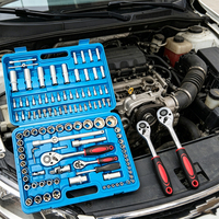 Juego de Llaves de Tubo Métricas Profesionales con Barras de Extensión y Puntas de Destornillador, Ideal para Trabajos en Motores de Automóviles y Proyectos de Bricolaje en el Hogar
