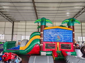 Nouveau stock – Prix usine – Vente en gros – Combo château gonflable commercial <span class=keywords><strong>avec</strong></span> toboggan et <span class=keywords><strong>piscine</strong></span> en promotion – Prêt à être expédié - Product Image 2