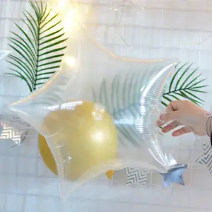 Jouet 18 pouces étoile à cinq branches ballon en Film d'aluminium décoration de fête de mariage Mylar étoile ballon en aluminium vente en gros