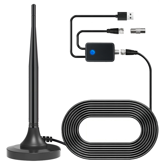 Remote-controlled Telescopic Outdoor Tv Antennas Long Range High Gain Antena Digital Hdtv Aerial 360 Degree Tv Antenna
