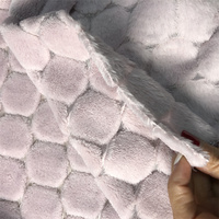 Tissu en flanelle gaufrée double face en velours doux 100 % polyester, idéal pour les couvertures et les textiles de maison – Meilleures ventes