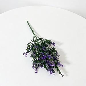 Bouquet de lavande artificielle Paulon, 34 cm de haut, 18 cm de large, en plastique, pour mariage, décoration de la maison, accessoires de photographie - Product Image 3