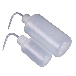 Bouteille de lavage de pipettes à fermeture transparente à eau distillée LDPE à col large 500 ml - Product Image 3