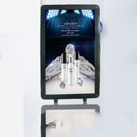 Sac à dos publicitaire numérique portable avec écran LCD, panneau d'affichage LED de 32 pouces pour la publicité extérieure