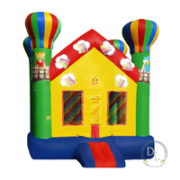 Château gonflable commercial en forme de montgolfière, en PVC, certifié CE, capacité supérieure à 500 kg, pour 8 à 12 passagers, facile à monter