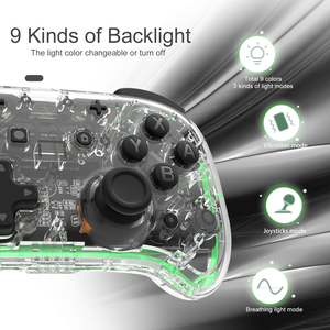 Iine Chuyển Đổi Pro 2.4Ghz Trong Suốt Không Dây Gamepad Đối Với Nintendo Chuyển Đổi & NS OLED/Lite /PC & Hơi Nước Màu Xanh Răng Trò Chơi Điều Khiển - Product Image 2