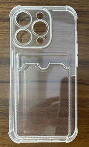 Прозрачный Футляр для карт, ТПУ чехол для <span class=keywords><strong>OPPO</strong></span> Reno 11F Realme C65 C63 C61 противоударный чехол для задней крышки кошелька - Product Image 2