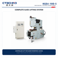 CTECHNO KGDJ-10D Máquina de entallado de laminaciones de estator y rotor de alta velocidad con elevación deslizante CNC, 100 KN Servo, 150-600 SPM