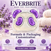 Capsules de lessive 12g parfum lavande, capsules de lavage violettes, capsules de lessive personnalisées OEM ODM sous marque privée
