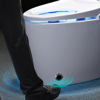 Kmry Intelligent Bidet Toilettes intelligentes Capteur de fonctionnement automatique Bol électronique en céramique WC Sanitaire avec rinçage par gravité