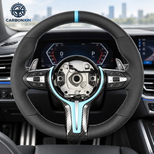 Volant sport personnalisé pour BMW F30 E92 F20 F10 F36 E91 E87 E90 E82 F25 E53 E92 F01 F32 F33 F16 F22 F15 E87 F11 F13 F31 - Product Image 4