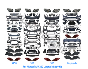 Chất lượng cao cho Mercedes-Benz S-Class W222 14-20 phong cách nâng cấp S450 S63 S65 MAYBACH cơ thể Kit với Bumper đèn pha đèn hậu - Product Image 1