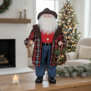 Articles <span class=keywords><strong>de</strong></span> décoration <span class=keywords><strong>de</strong></span> Noël en laine <span class=keywords><strong>de</strong></span> 180 cm pour table, thème Père Noël, vente en gros - Product Image 1
