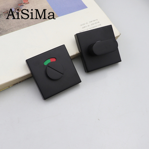 Poignée de porte moderne en acier inoxydable 304 avec indicateur rouge et vert - Product Image 6