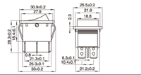 Interrupteur de polarité inverse pour moteur DC 20A, interrupteur de polarité inverse DPDT