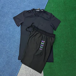 Conjunto Deportivo de 2 Piezas para Hombre, Camiseta y Pantalones Cortos de Secado Rápido, Absorben la Humedad, para Entrenamiento al Aire Libre, Multicolor - Product Image 5