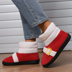 <span class=keywords><strong>Botas</strong></span> de Nieve Estilo Navideño para <span class=keywords><strong>Hombre</strong></span> y Mujer, Diseño Único, Parte Superior de Punto, Forro Acolchado, Botines Cálidos de Algodón, Aumentan la Altura - Product Image 3