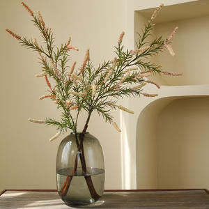 <span class=keywords><strong>Plantes</strong></span> Sétaire Herbe Artificielle Vert Setaria Viridis Bouquet pour Extérieur Maison Porche Printemps Décor - Product Image 2