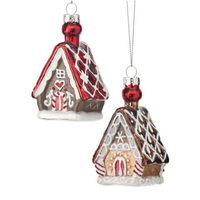 Noël mignon stéréo verre pain d'épice maison ornement décoré bonbons fête vacances habiller approvisionnement fête des enfants cadeau écologique