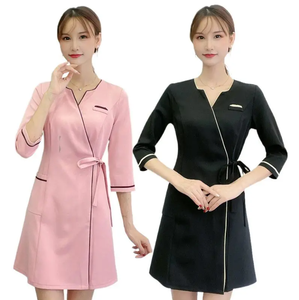 Uniforme de Trabajo para Esteticista, Ropa Femenina para Salón de Belleza, Centro de Bienestar de Alta Gama, Vestido para Técnica de Pediluvio, Traje Elegante - Product Image 1