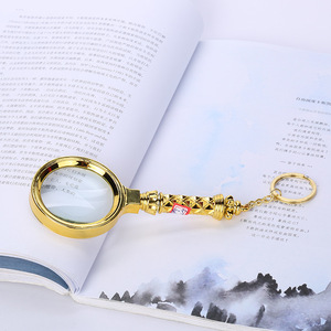 Handheld Magnifier 70Mm Gold Plated Glass Lens For Reading And Scientific Research - Product Image 4