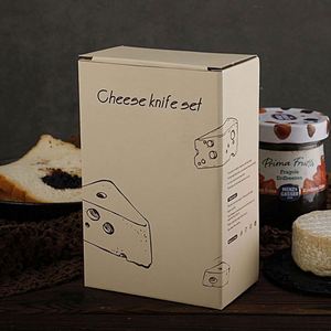 New Design 5 Pieces Gold <b>Cheese</b> <b>Knife</b> <b>Set</b> Wooden Handle <b>Cheese</b> <b>Knife</b> Fork Butter <b>Knife</b> with Wooden Holder - Product Image 5