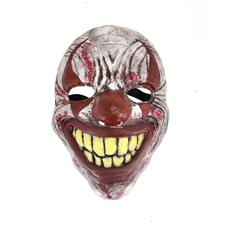 Fornitura di fabbrica maschera da Clown diabolica rossa antica effetto antico Comfort da indossare maschera