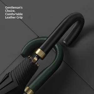 <span class=keywords><strong>Parapluie</strong></span> haut de gamme à 10 baleines pour <span class=keywords><strong>homme</strong></span>, usage professionnel, coupe-vent, résistant aux intempéries, double couche, manche long en bois - Product Image 2