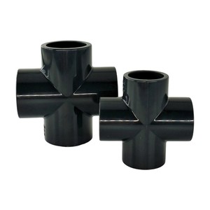 DIN tiêu chuẩn chất lượng cao 1/2 inch uPVC 4 cách <span class=keywords><strong>PVC</strong></span> phụ kiện chéo khớp Ống Phù Hợp 4 cách <span class=keywords><strong>TEE</strong></span> DN15 đúc kỹ thuật - Product Image 3