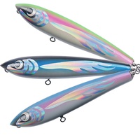 Leurre de pêche flottant en bois de 120g, type crayon, pour thon, leurre artificiel dur en forme de crayon