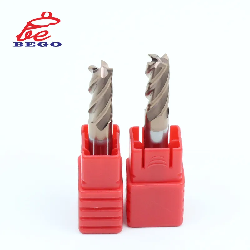 Changsha bego Carbide Cutter hrc55 Carbide End Mill 4 Flute End Mill