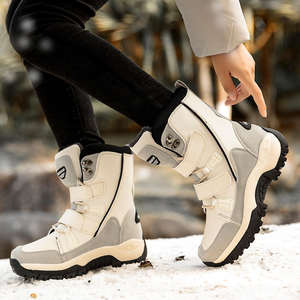 Chaussures de sport décontractées tendance d'hiver, style montant, avec tige en PVC, semelle extérieure en caoutchouc, semelle intercalaire en latex et doublure en coton, Harbin Northeast Xinjiang - Product Image 2