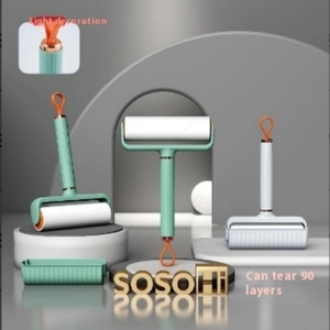 Portable Collant <span class=keywords><strong>Lavable</strong></span> Vêtements Propre <span class=keywords><strong>Brosse</strong></span> Pet Hair Remover Lint Roller Réutilisable Nettoyage Adhésif Rouleau - Product Image 1