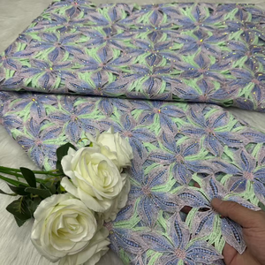 NI.AI奢华混色蕾丝面料尼日利亚服装材料花桂纯女装蕾丝 - Product Image 6