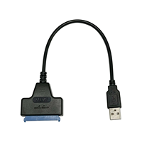Cable adaptador USB 2.0 SATA de 0,2 m y 2,5 pulgadas, cable de datos SSD HDD para unidades de disco duro externas, OEM de fábric