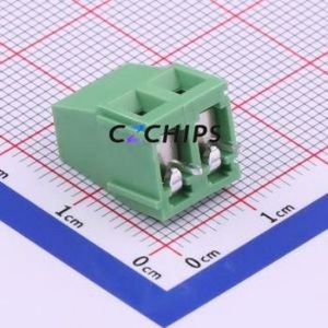 DG128-5.0-02P-14-00A(H) Screw Terminal Block Through hole Component (THT),P=5mm Connector 1x2P 5mm Green Through Hole - Product Image 2