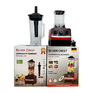 4500W 5500W tốc độ cao 2 trong 1 Heavy Duty thương mại Mixer Smoothie Máy ép trái cây xử lý thực phẩm bạc Crest Máy xay sinh tố