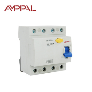 Disjoncteur miniature AMPPAL F360, courant résiduel, fuite à la terre, RCBO, 16A-50A, 2P, 4P, AC 400/415V, 50/60Hz, 3Ka, rupture, IP20 - Product Image 4