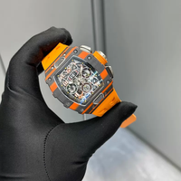 Montre chronographe Flyback SUPER RM11-03, mouvement mécanique Guangdong 7750, titane original, fermoir caché, alarme plongeur, bracelet caoutchouc