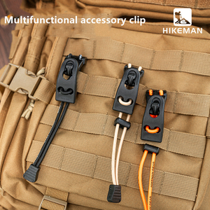 Cuerda Elástica para Mochila con Hebilla <span class=keywords><strong>Duraflex</strong></span>, Cuerda de Amarre para Mochila de Montañismo, Accesorios de Camping, Senderismo, Viajes, Hebilla Fija Molle - Product Image 4