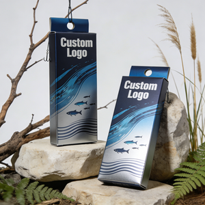 Cajas de cartón y plástico reciclables, personalizadas e impresas al por mayor para empaquetar señuelos de pesca, anzuelos y otros accesorios de pesca. - Product Image 5