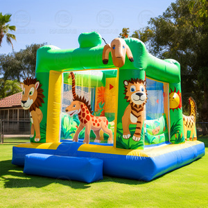 Lion <span class=keywords><strong>King</strong></span> Animal Thème Bounce House 100% Pvc Gonflable Bouncer Kids Party Bouncing Jumping Castle - Product Image 5