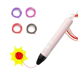 아이 교육 장난감 2024 뜨거운 판매 새로운 디자인 3d 인쇄 펜 1.75mm 플라스틱 필라멘트 3d 프린터 펜 3d 드로잉 펜