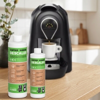 Pour une utilisation avec toutes les cafetières à filtre automatiques, liquide de nettoyage et de détartrage pour cafetières