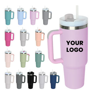 แก้วกาแฟแบบพกพาขนาด 40 ออนซ์ ผลิตจากสแตนเลส 304 สองชั้นสุญญากาศ เก็บอุณหภูมิได้ดี พร้อมหูจับ ปลอดสาร BPA ใช้ซ้ำได้ - Product Image 1